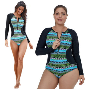 GEOMETRIC PATTERN SWIMSUIT