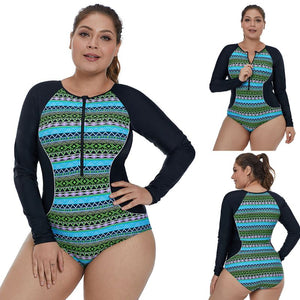 GEOMETRIC PATTERN SWIMSUIT